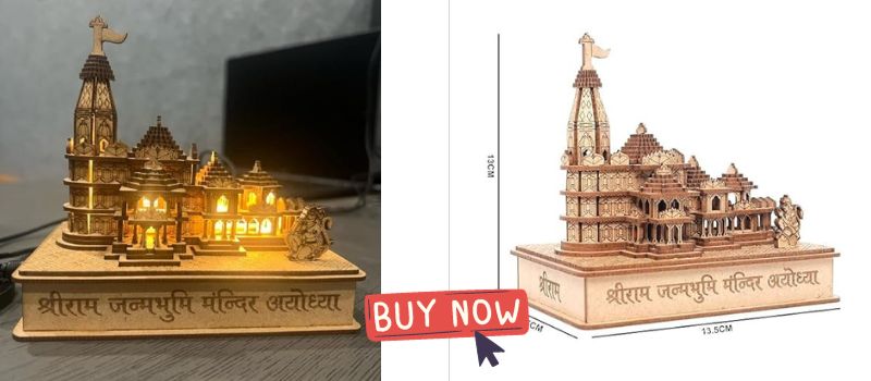 Ram Mandir Ayodhya Illuminated-Model